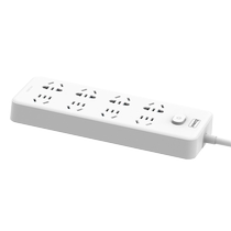 Qixin plug-in strip 8 positions 40 holes full length 2 8 meters PCP-WZ828 extension cord plug-in strip wiring board drag strip socket
