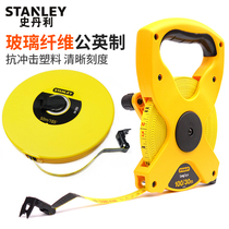 Stanley metric English fiberglass tape measure 15 30 50 60 m frame soft ruler long tape measure leather ruler