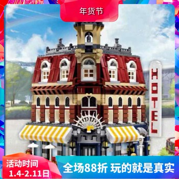 Street View Corner Cafe Shop 10182 Adult High-Difficulty Assembly Chinese Building Block Toy 15002