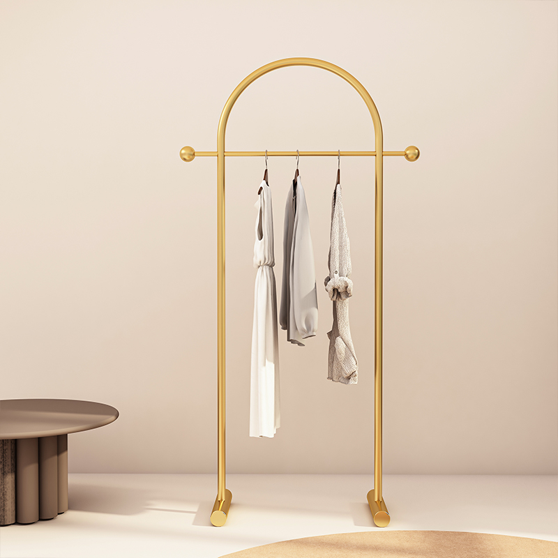 Coat hanger floor bedroom corner coat rack indoor coat hanger rack floor pole type clothes rack home