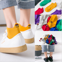 Foreign trade export list ~ 7 pairs of shopping malls to withdraw the tail goods cut high quality Japanese color embroidery funny socks Lady