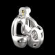 [Cobra-Metal Terminator] Double-Lock Design Men's Chastity Lock with Chastity Breathable Sex Toy