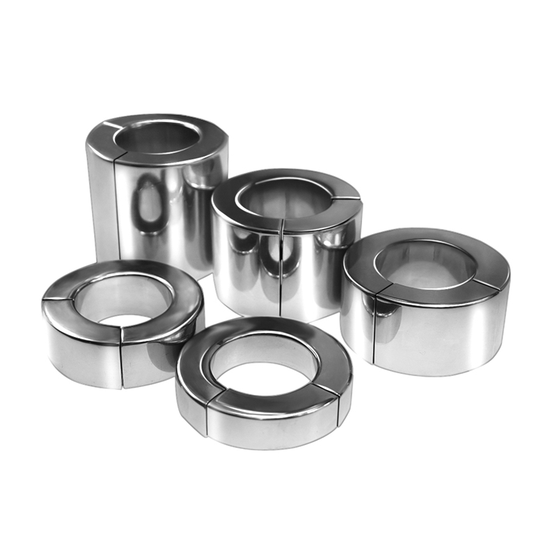 Negative Weight Ring Magnetic Stainless Steel Aggravated Penis Lock Fine Ring Metal Alternative Man Exercises Scrotum Bondage Pendant