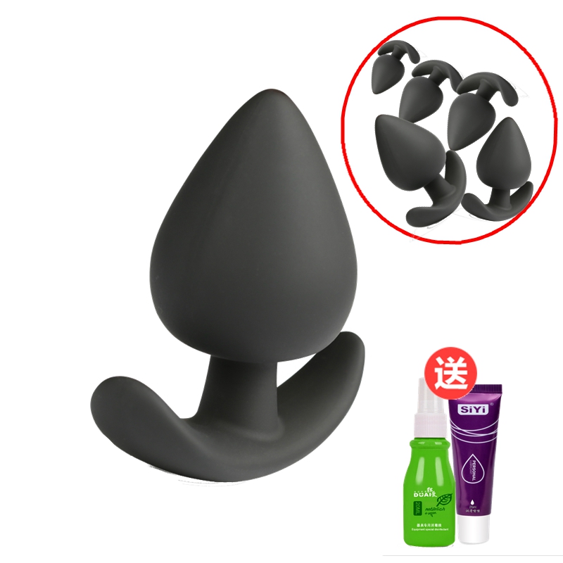 Silicone Anal Plug Anal Bolt Big men and women with a masturbator G point rear vestibular anal plug outside the tail eroy supplies