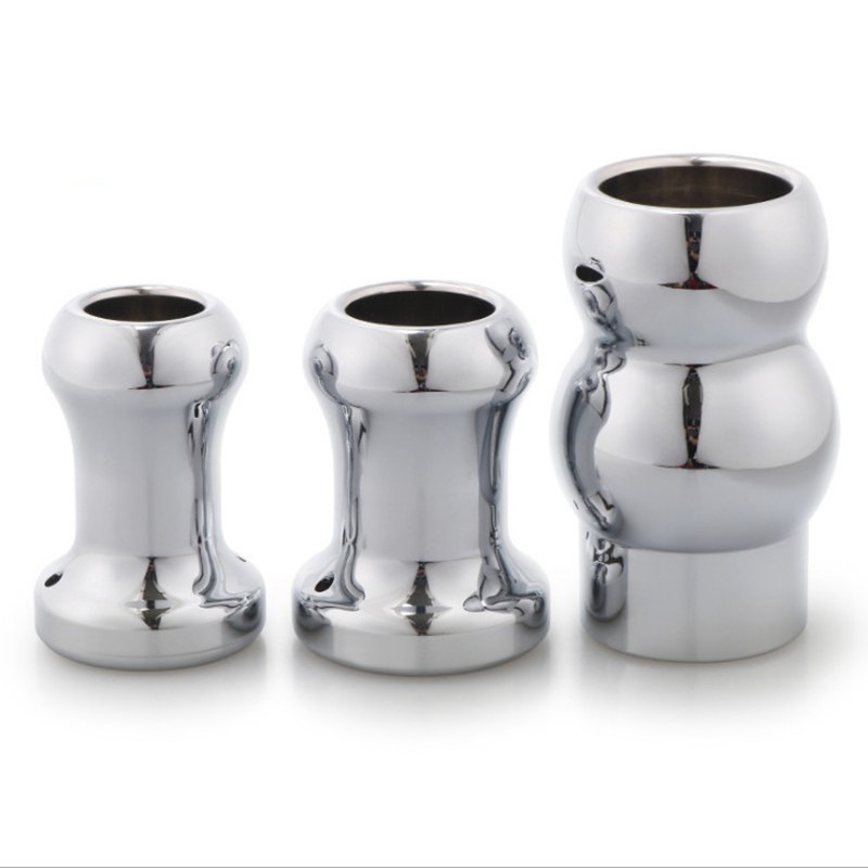 sm sexy metal anal plug enema vaginal irrigation hollow anal plug anal expansion speculum adult products