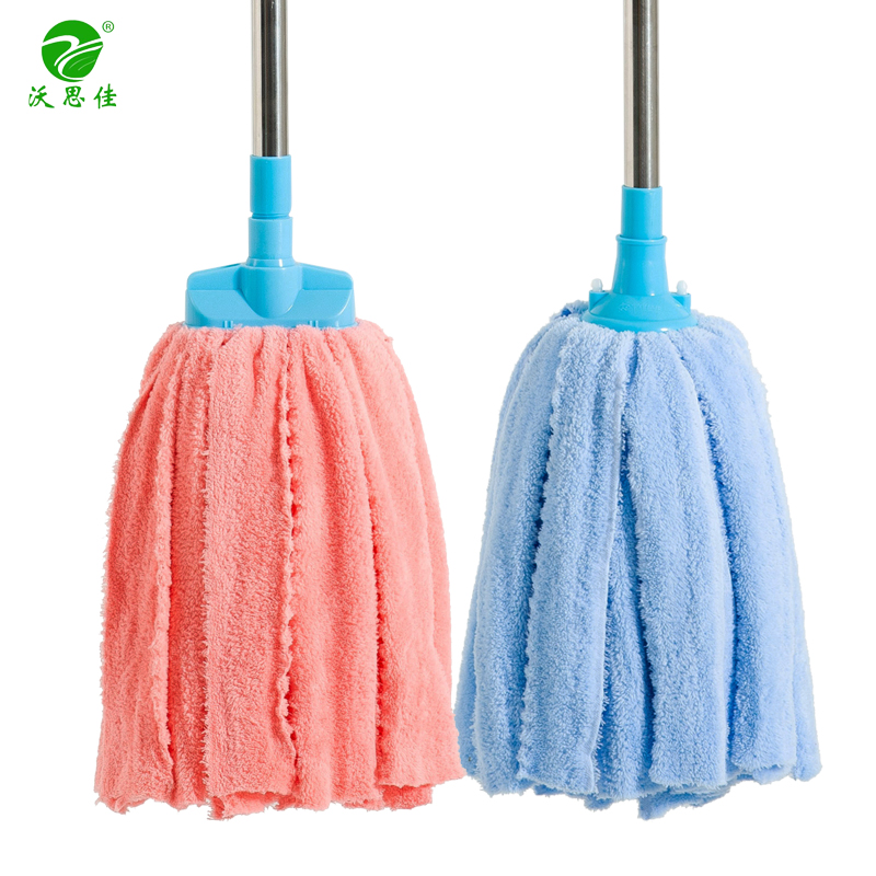 Coral suede old mop Home One drag Net ultra-fine fibre mop head stainless steel traditional mound water suction mop
