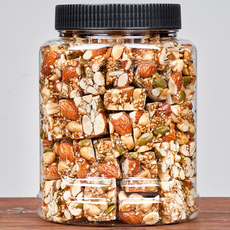 Миндаль/badanmu .com 每日坚果棒酥混合杏仁巴旦木罐装500g糕点饼干零食能量纤维代餐
