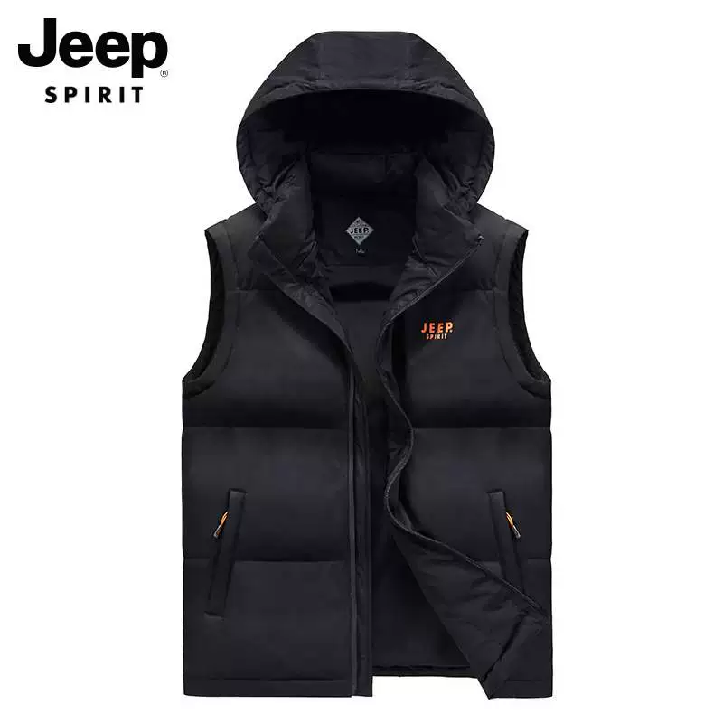 jeep nam hàng đầu vest nam mùa đông mới slim slim cotton vest vest mùa thu và mùa đông ấm áp mùa thu áo khoác R - Áo vest cotton