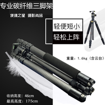 Professional Carbon Fiber Tripod Canon Single Counter Camera Portable 5D35D4 Photography Big Load Bearing Bracket Can Be Detached