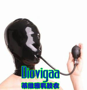 Tivia Latex Mask Latex Mask Latex Mask with inflatable mouth plug support customization