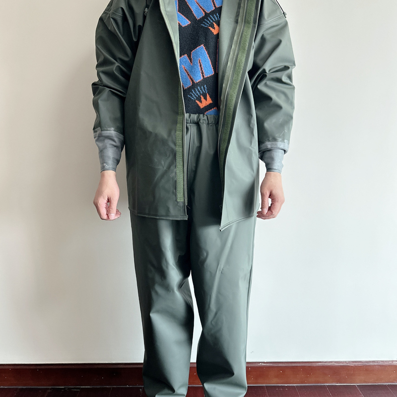 Coal Mine Cuff Waterproof Raincoat, Elasticated Top, Raincoat and Rain Pants Set, Full Body Sweat-Proof and Scratch-Proof