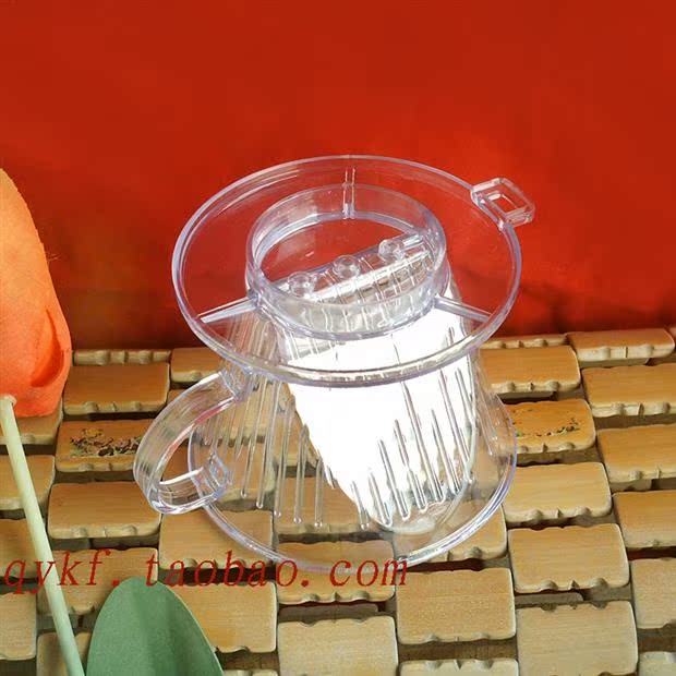 Nồi rửa tay nhỏ giọt cà phê cốc lọc ba lỗ nồi cà phê nhỏ giọt nhà pha cà phê phin pha cà phê