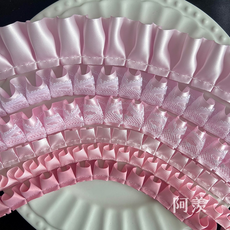 Pink Series Light Purple Light Pink Lace Trim Hair Accessories Decorative Card Holder DIY Doll Clothes Accessories Pain Board Pink Series Light Purple Light Pink Lace Trim Hair Accessories Decorative Card Holder DIY Doll Clothes Accessories Pain Board