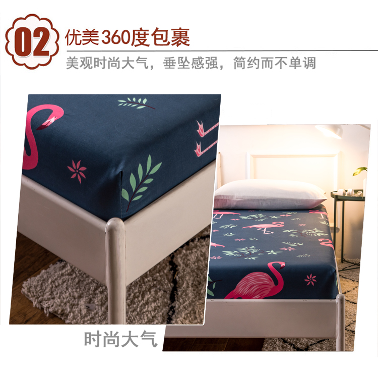 Tấm trải giường đơn trải giường 1,8m Tấm trải giường Simmons tấm lót trượt chống trượt mỏng màu nâu tấm trải giường cộng với vỏ gối Mua ga phủ giường