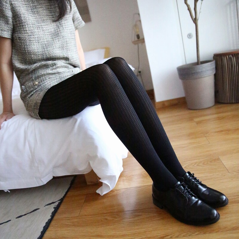 Striped retro dark patterned sexy silk stocking spring autumn pants socks Slim Beauty Legs Cute Jacquard female inner lap pants Sox Japanese