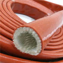 Zhongzhili brand silicone glass fiber high temperature resistant fireproof sleeve heat insulation heat resistant fire-resistant asbestos protection