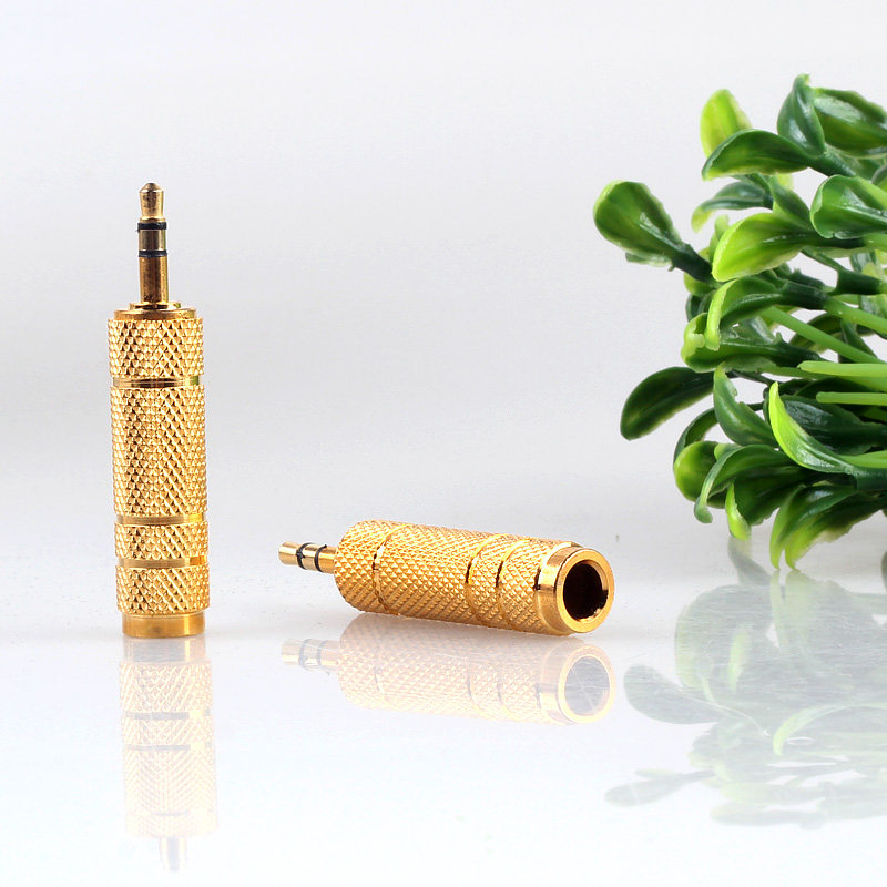 Copper 6 5 - 3 5 - 5 - Connector Special microphone and computer connector microhead rotate large hole