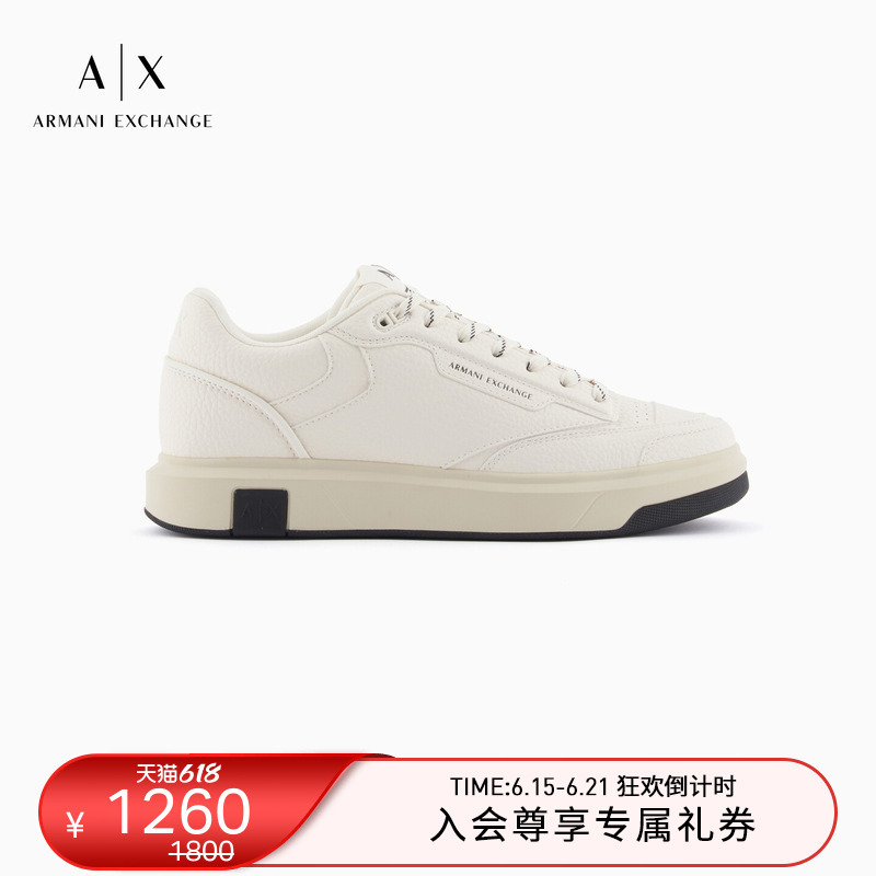 Armani Exchange/Armani's New Spring and Summer Men's Low-Top Lace-Up Casual Sneakers and Sports Shoes Official