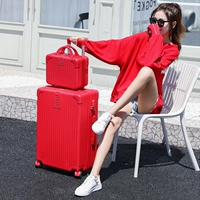 覆古铆钉拉炼子母箱（婚礼红）