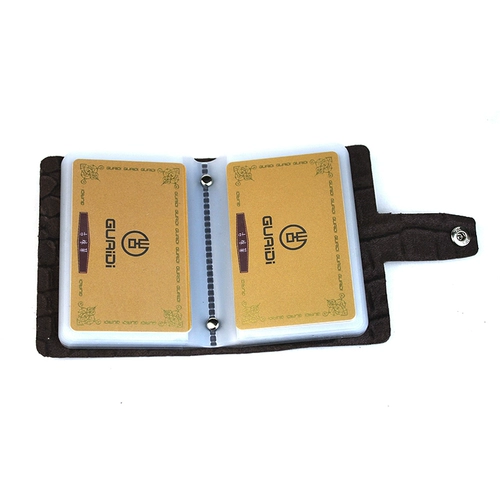 Cardbag Men's Leather Rotation Бизнес -мужчина и женщина -стиль Buckle Bank Card Multi -Clamp High -End Кредитная карта Бесплатная доставка