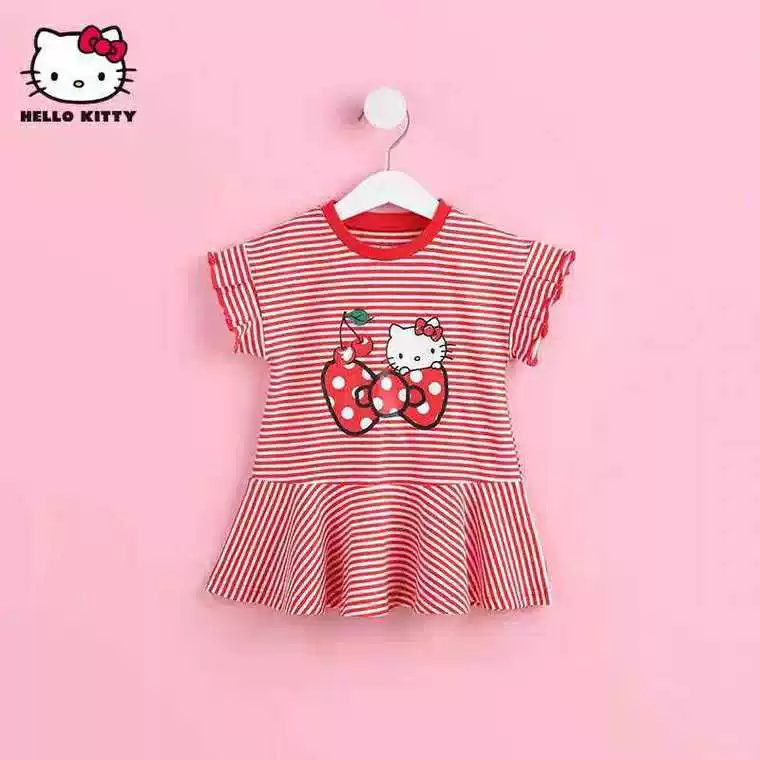 Hello kitty, платье с коротким рукавом, летняя одежда, 2020