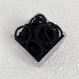 Детская черная безвредная эластичная резинка для девочек, резиновые кольца, аксессуар для волос, не повреждает волосы