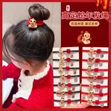 Красная детская праздничнная резинка для волос, аксессуар для волос