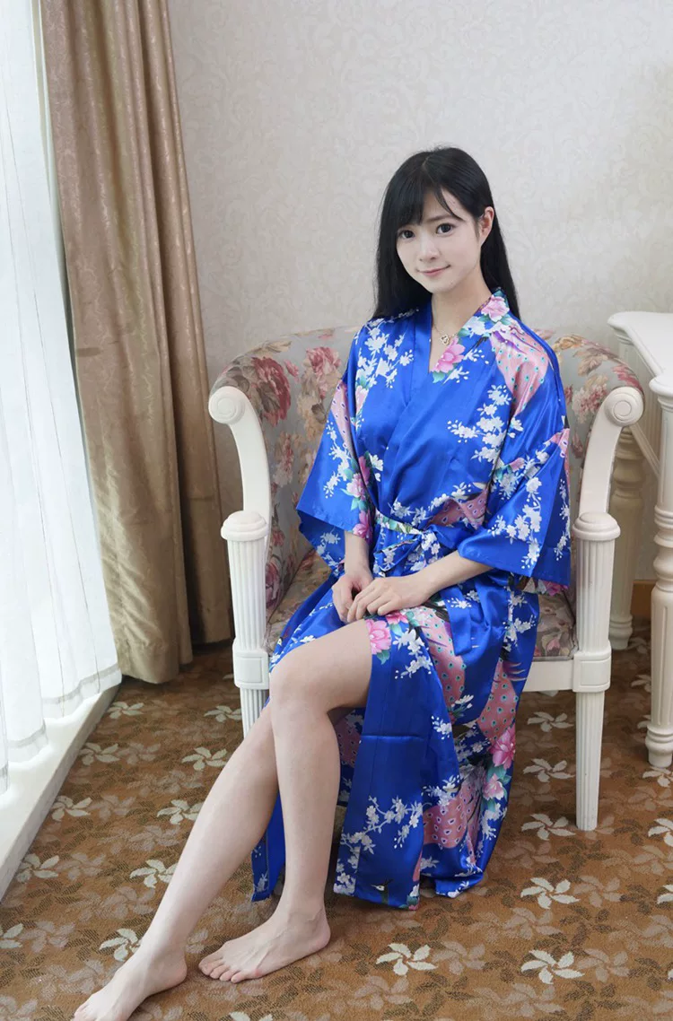 Summer pijama, silk sexy bathrobe