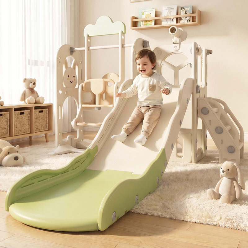 Children's Slide Indoor Home-Use Baby Slide Swing Combination Enlarged Slide Multi-Functional Toy Family Playground Children's Slide Indoor Home-Use Baby Slide Swing Combination Enlarged Slide Multi-Functional Toy Family Playground