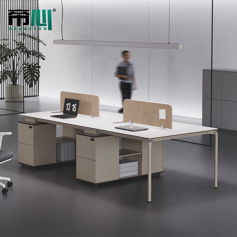 Desk Chair Composition Staffs Brief Modern Employees 6 Stations Four-Six-Position Company 4 Staff Office Tables