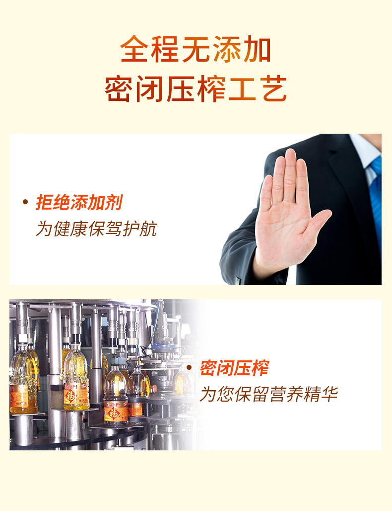 中粮 福临门 浓香压榨一级花生油 4L 图5