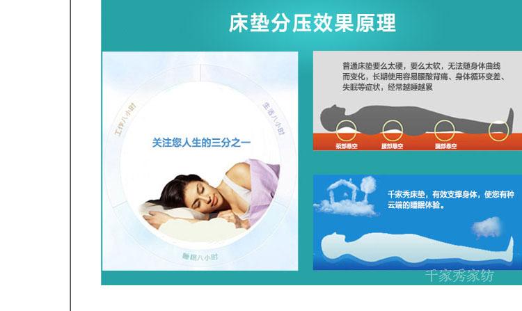 Qianjiaxiu nhà dệt nhập khẩu nệm mềm và trung bình của Úc dày 1,8 m bọ cạp đệm đôi - Nệm đệm hơi