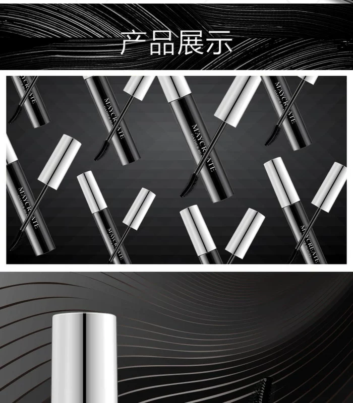 [2 que] Mascara dài tự nhiên loại uốn cong mã hóa dài không thấm nước lâu dài không nở - Kem Mascara / Revitalash mascara 2 đầu