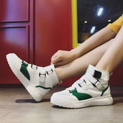 Giày cao nữ 2019 xuân mới ga châu Âu thể thao phiên bản Hàn Quốc của sinh viên hoang dã hip hop lưới đỏ vớ nữ giày thủy triều - Giày cao gót