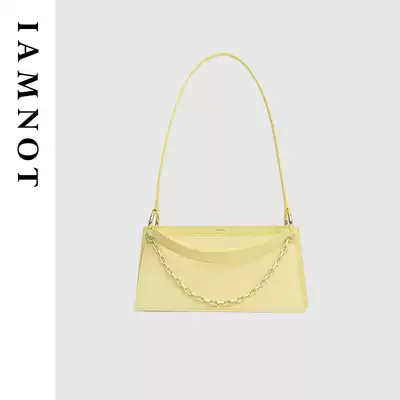 IAMNOT niche brand vintage double bread 2021 New one shoulder underarm bag French texture pop bag