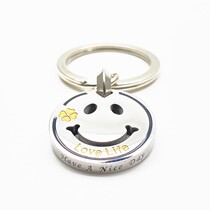 LD stainless steel car keychain pendant personality backpack buckle couple creative Net red ins men and women tide gifts