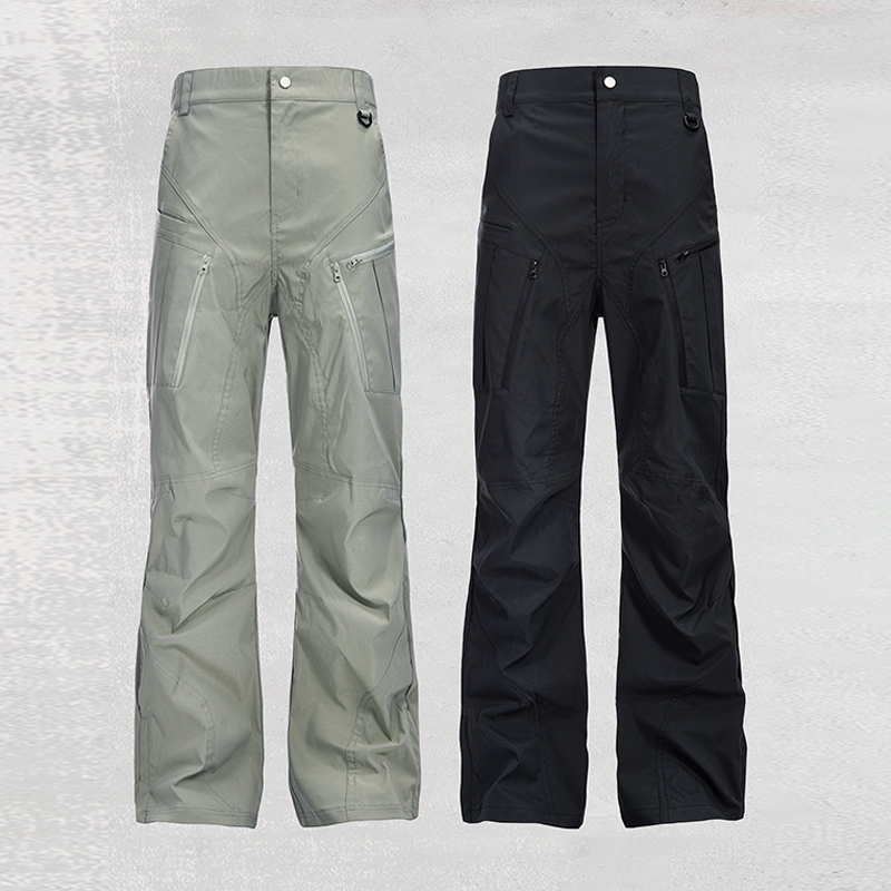 Catsstac Multi-Pocket Sun-Protective Casual Pants with Dynamic Waistband, Double-Track Loading, and Deconstructed Splicing