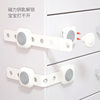 New Magnetic Cabinet Door Lock, Child-Proof Anti-Pinch Drawer Safety Lock, Furniture Refrigerator Anti-Opening Invisible Magnetic Lock
