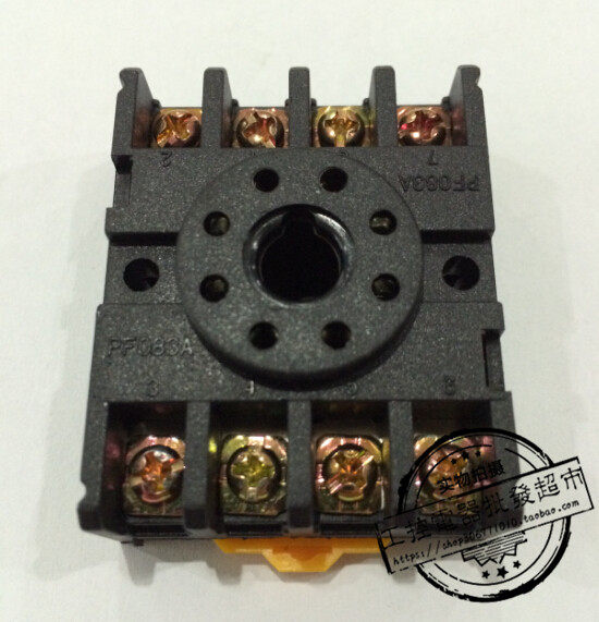 PF083A round 8-pin universal relay base delay relay Small relay can be equipped