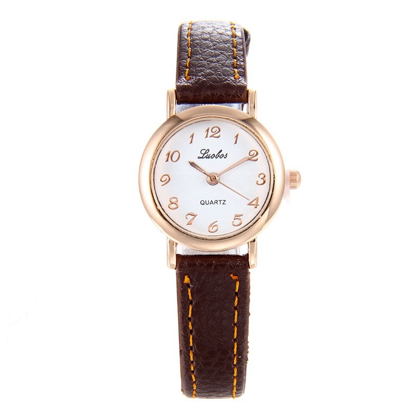 Exam-Specific Watch for Female Middle School Students, Korean Style, Simple, Fresh, Retro, Thin Strap, ins Harajuku School Style Wristwatch