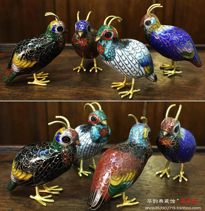 北京特色景泰蓝玉石盆景桃树天然玉石纯手工打磨花瓣中式家居装饰-淘宝
