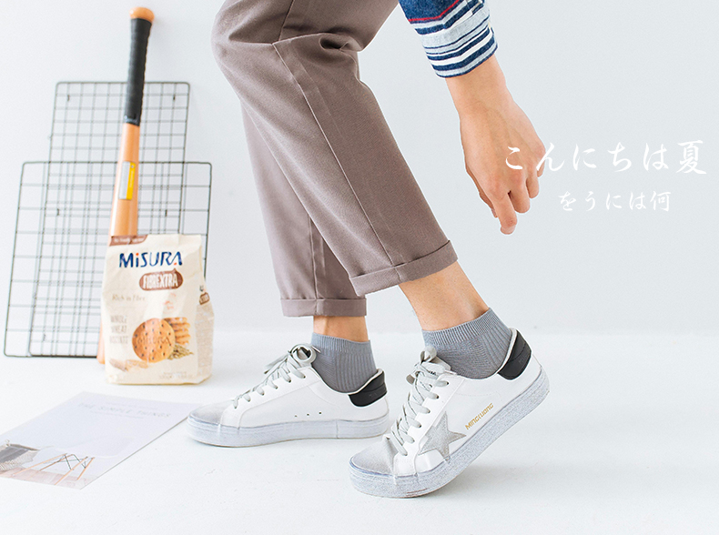 Vớ sợi tre vớ cotton nam vớ tre than vớ nam kinh doanh thoáng khí vớ ngắn ống khử mùi cotton thể thao vớ tất đẹp hàn quốc