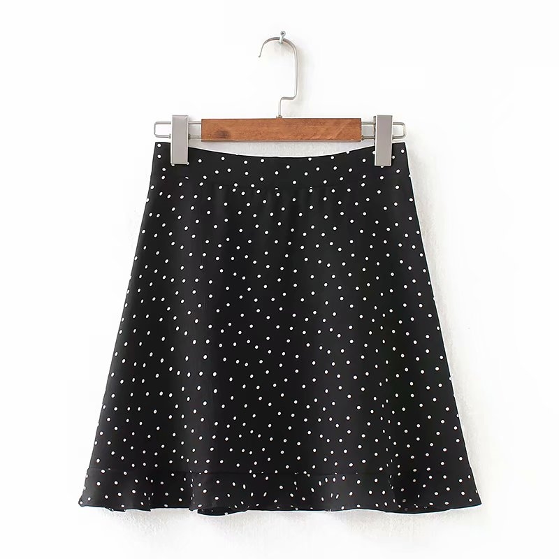 Châu Âu và Hoa Kỳ sức sống retro mùa hè Kendo váy in hoa nhỏ xù gấu váy mini - Váy chân váy xếp ly ngắn