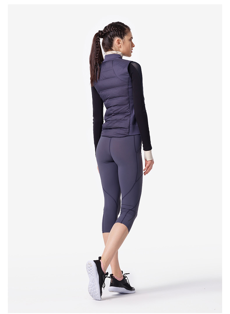 Hoa Kỳ HOTSUIT xuống vest nữ 2018 mùa đông mới đứng cổ áo mỏng mặc vest thể thao ấm áp - Áo thể thao áo khoác nam the thao