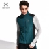 Hoa Kỳ HOTSUIT chạy vest nam mùa xuân và mùa thu đứng cổ áo cardigan ngoài trời thể thao giải trí vest mỏng - Áo thể thao áo khoác gió lining Áo thể thao