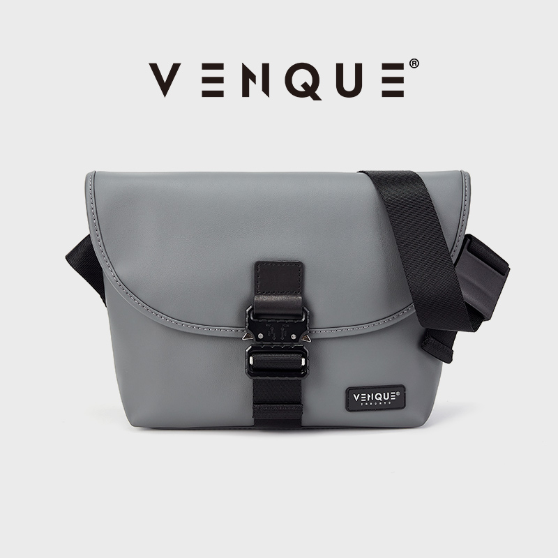 venque Fanker Men's Slipper Bag Large Capacity Commuter Postbag Superior Single Shoulder Bag female European and American fashion