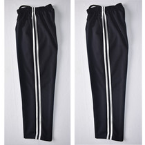 Spring Autumn Sports Trousers Students School Uniforms Pants Men And Women School Pants Loose Double White Strips Straight Barrel Sports Pants High School Junior High School Junior High School Junior High School Junior High School Junior High School Junior High School Junior High School