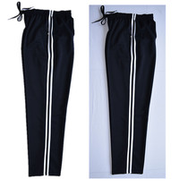 Spring Autumn Long Pants Two Bar Pants Junior High School High School Students Sports Pants Polyester Two Bar Students School Uniform Pants Large Size School Pants