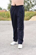 Male and female student long pants junior high school uniforms pants straight drum big code plus fattening loose sports pants children pants school pants autumn and winter