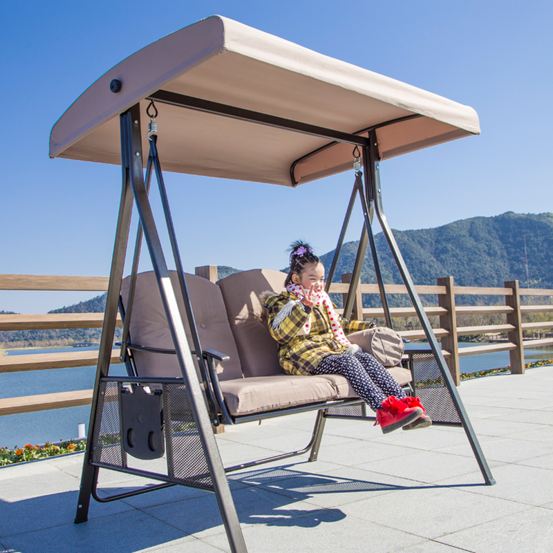 Outdoor courtyard garden hanging chair hammock indoor home balcony terrace swing chair adult leisure rocking chair iron art